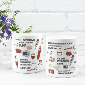 Personalised Night Shift Nurse Mug – Custom Name Ceramic Mug | Nurse Gift UK